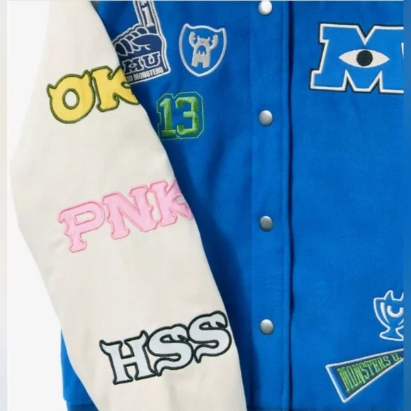 Disney Parks Pixar Monsters University Varsity Jacket By Her Universe College M - Picture 7 of 17